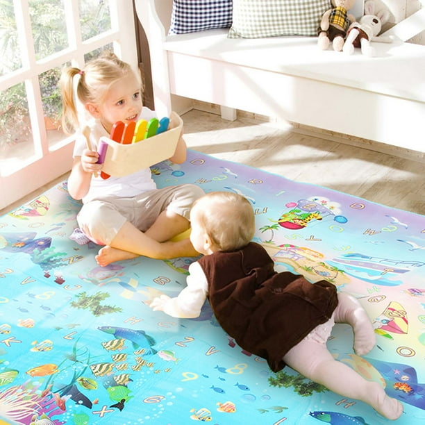 Infant Babay Climbing Mat 2cm Thick Puzzle Game Floor Stripe 